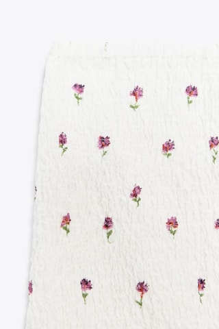 Minijupe - Blanc et violet