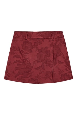 Saia-calção - Vermelho-tijolo