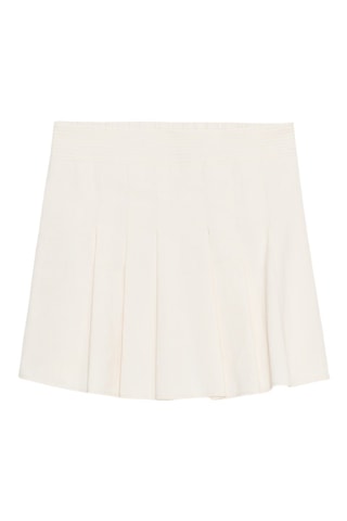 Jupe plissée - Ecru
