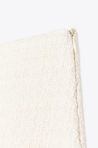 Jupe-short en tweed - Beige