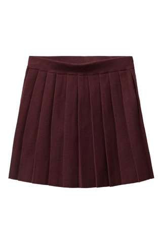 Saia plissada - Bordô