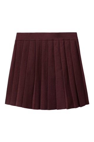 Saia plissada - Bordô