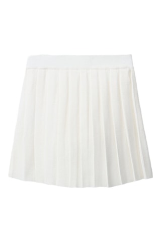 Saia plissada - Branco