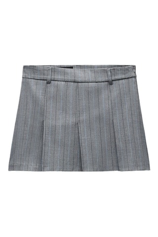 Jupe plissée - Gris