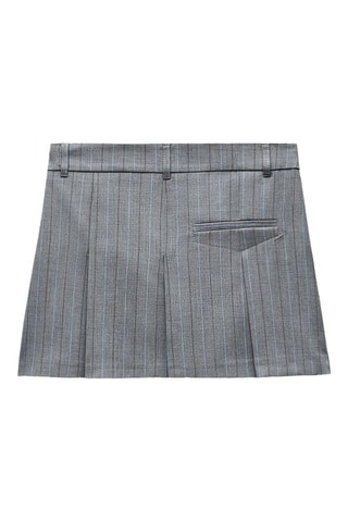 Jupe plissée - Gris