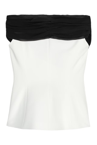Top bustier - Noir