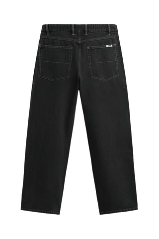 Calças de ganga relaxed- Preto