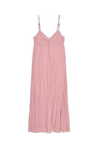 Vestido plissado - Rosa