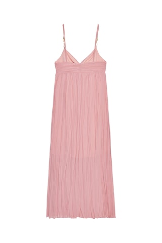 Vestido plissado - Rosa