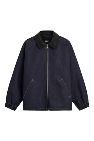 Casaco de ganga - Azul-marinho