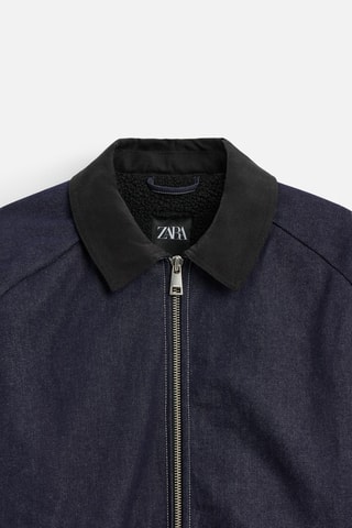 Casaco de ganga - Azul-marinho