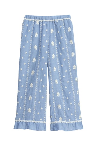 Calças - Azul-celeste