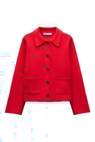 Casaco de malha- Vermelho