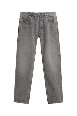 Calças de ganga regular - Cinzento-escuro