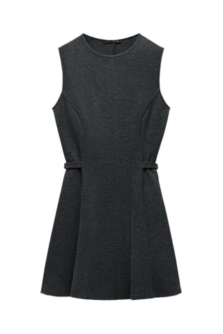 Vestido estilo patinadora - Cinzento-escuro