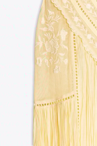 Vestido plissado - Amarelo