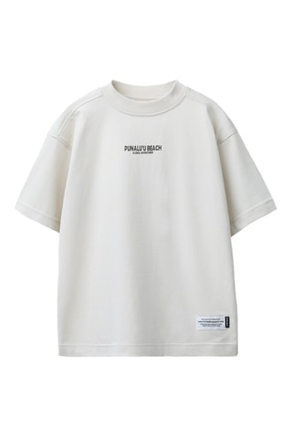 T-shirt e calções- Cru