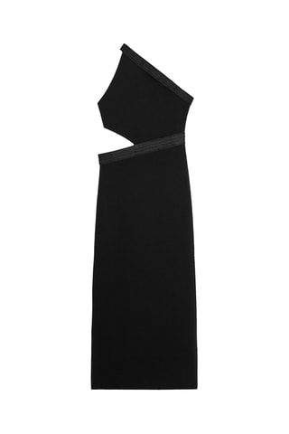 Vestido assimétrico - Preto