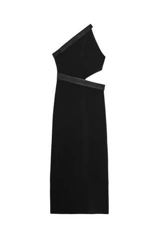 Vestido assimétrico - Preto