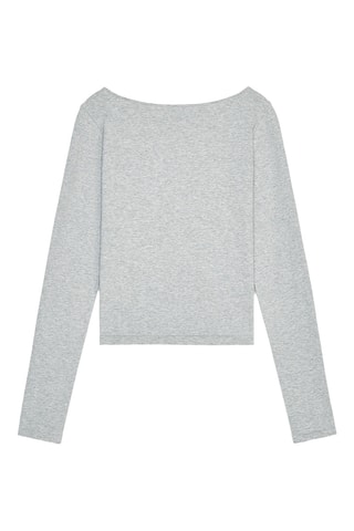 Top - Cinzento-claro