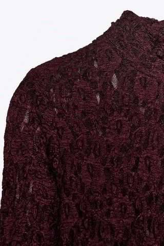 Vestido midi - Bordô