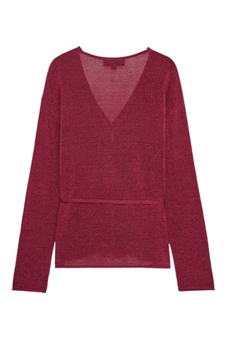 Casaco em linho- Bordô