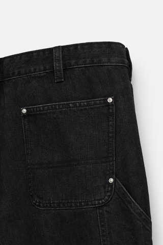 Calças de ganga- Preto