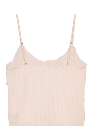 Top com folho - Rosa