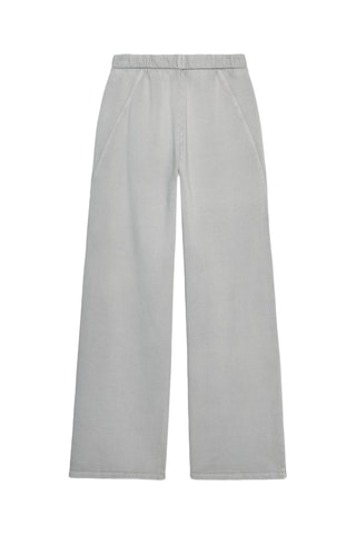 Pantalon large - Gris