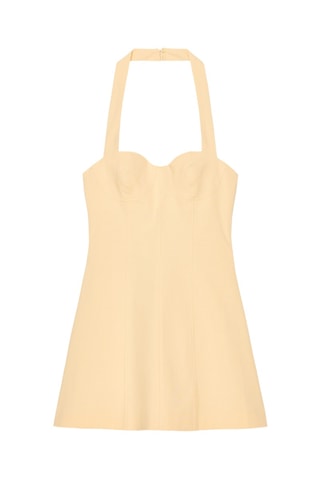 Vestido trapézio- Amarelo