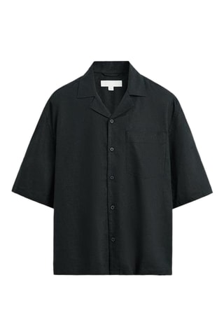 Chemise en lin - Noir