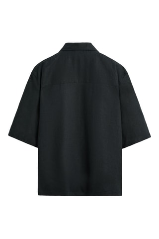 Chemise en lin - Noir