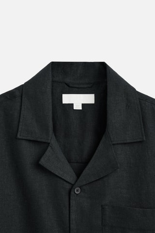Chemise en lin - Noir