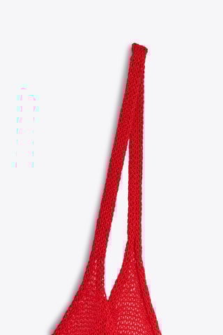 Camisola de alças - Vermelho