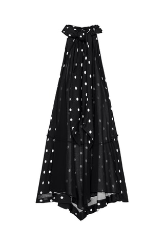 Vestido folhos - Preto