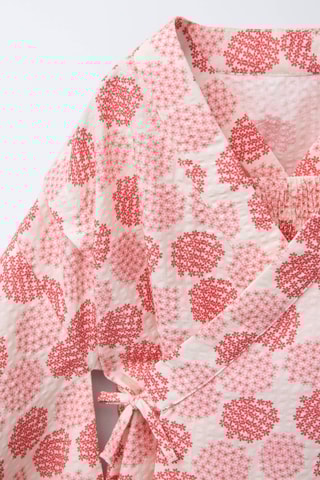 Vestido e quimono - Rosa