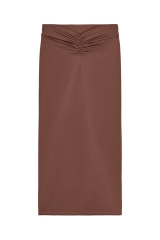 Jupe droite - Marron