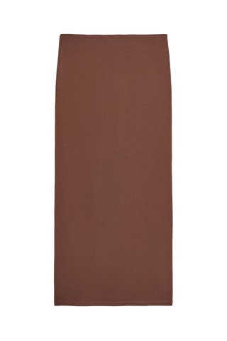 Jupe droite - Marron