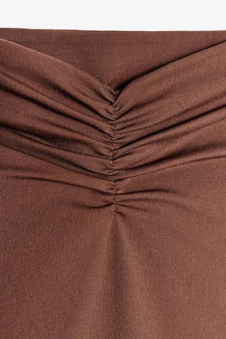 Jupe droite - Marron