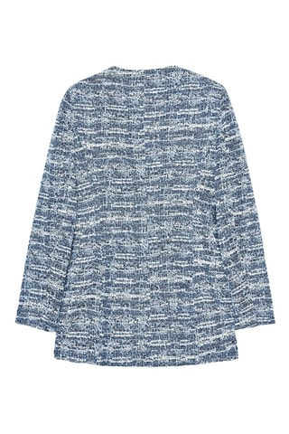 Casaco de tweed - Azul-cobalto