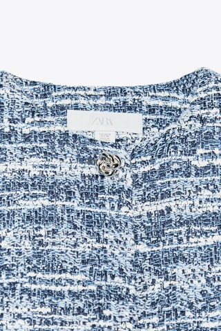 Casaco de tweed - Azul-cobalto