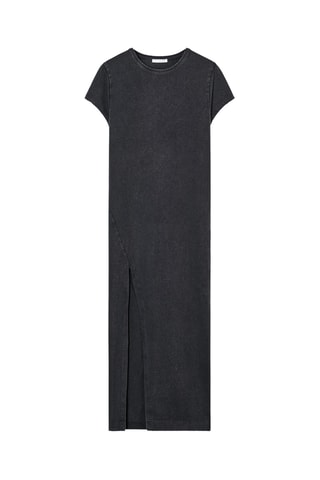 Vestido-t-shirt- Preto mesclado