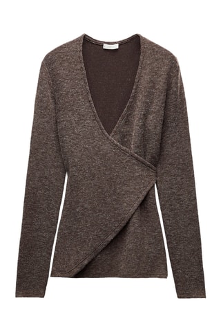 Casaco de malha - Castanho