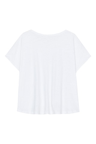 T-shirt en lin - Blanc