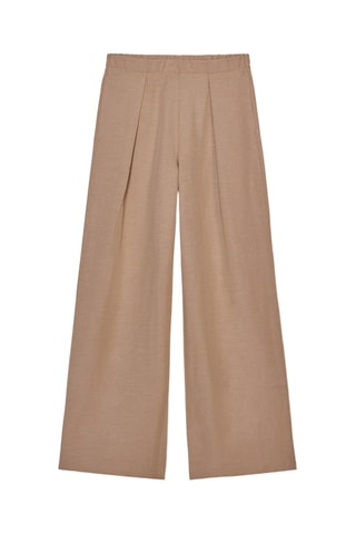 Pantalon palazzo - Camel