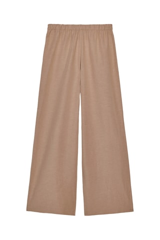 Pantalon palazzo - Camel