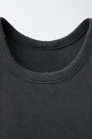 Camisola de alças - Preto