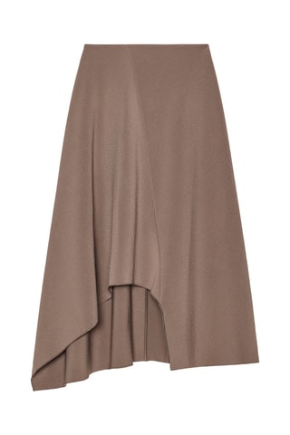 Jupe asymétrique - Marron