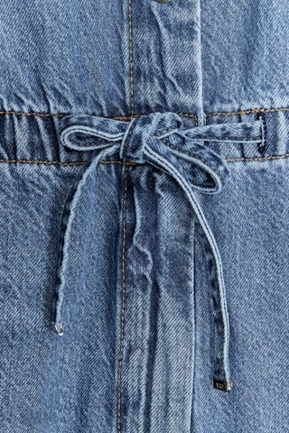 Macacão de ganga- Azul-celeste