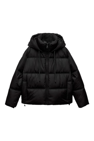 Blusão com capuz - Preto